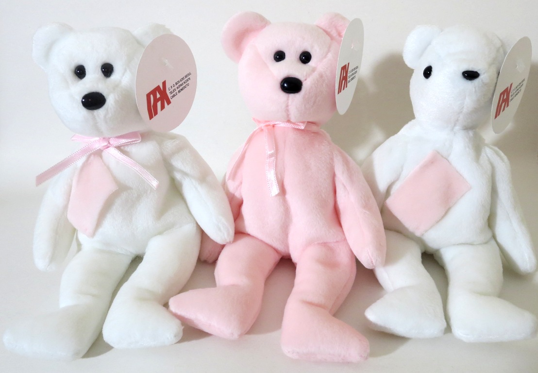 Old Face and New Face Teddy LIGHT PINK Prototype Set – Rarest Beans