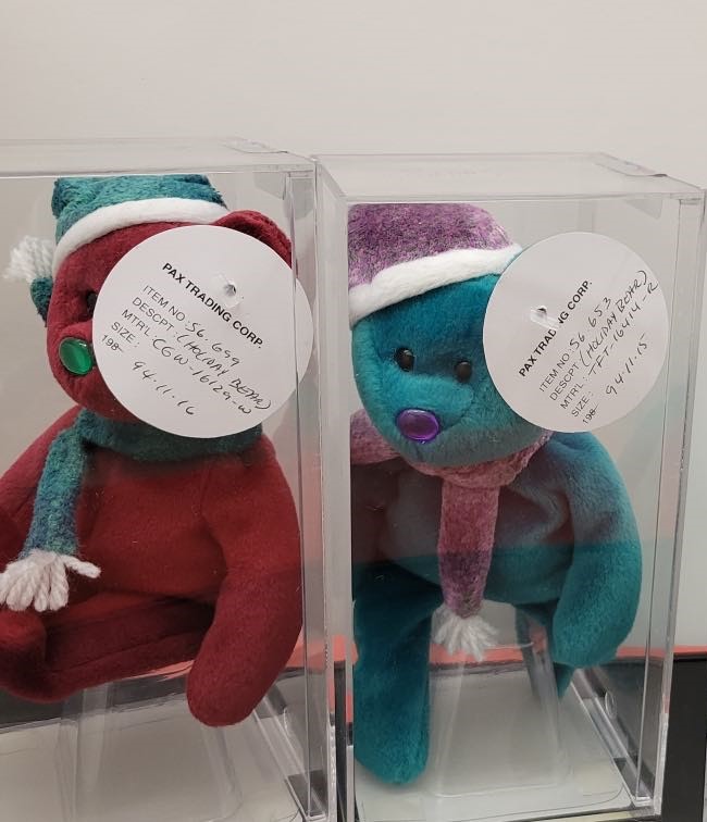 1994 New Face Holiday Ty Teddy Original Prototype set of 6 Bears